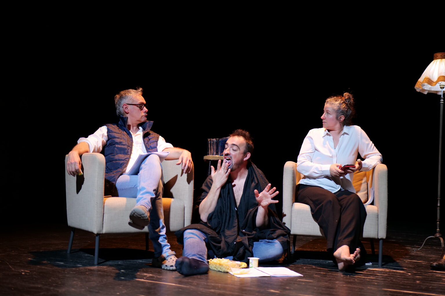 Retour en images : sortie de résidence « Inhumaines » de Philippe Claudel